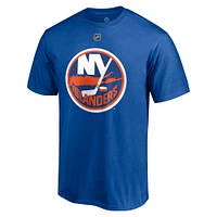 Men's Fanatics Kyle Palmieri Royal New York Islanders Authentic Stack Name & Number T-Shirt