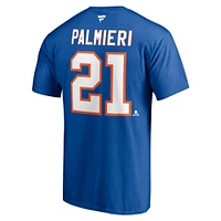 Men's Fanatics Kyle Palmieri Royal New York Islanders Authentic Stack Name & Number T-Shirt