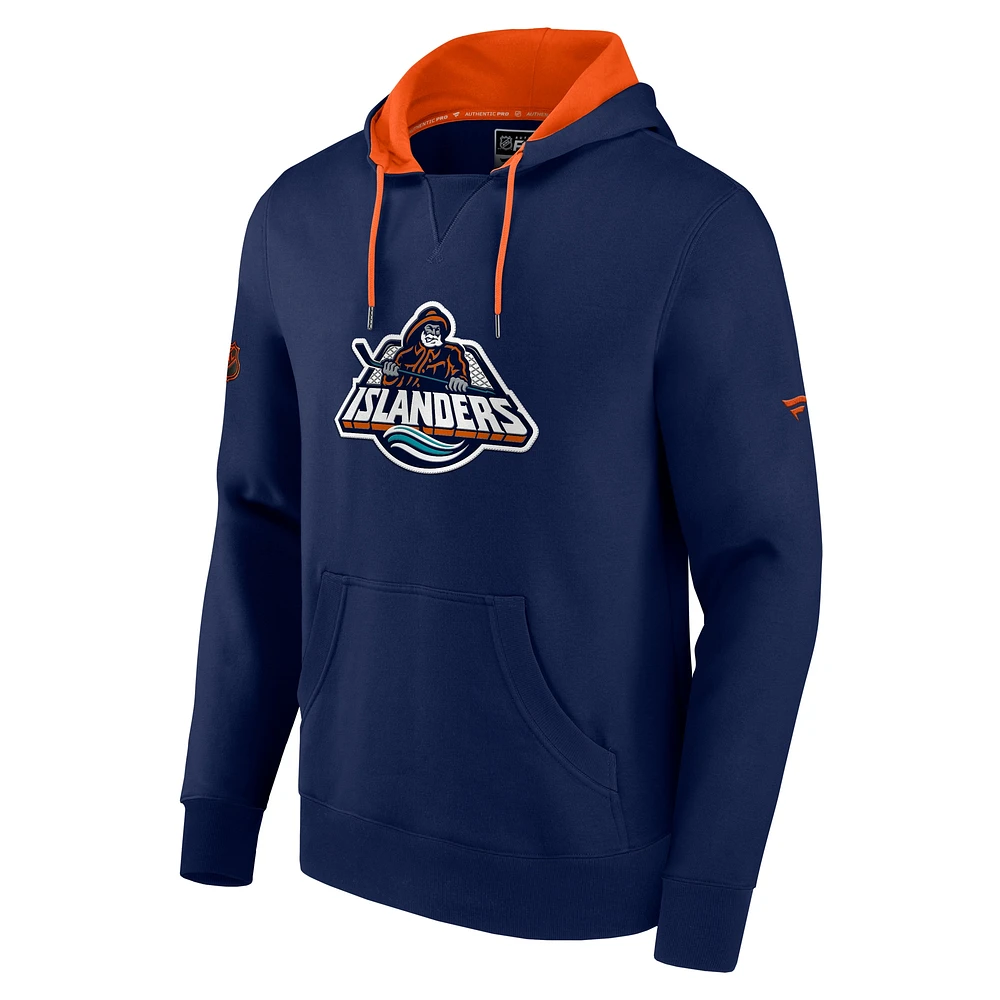 Men's Fanatics Navy New York Islanders Special Edition 2.0 Team Logo Pullover Hoodie