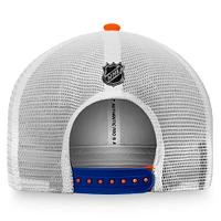 Men's Fanatics Orange/White New York Islanders Authentic Pro Rink Trucker Snapback Hat
