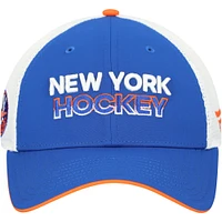 Men's Fanatics Royal/White New York Islanders Authentic Pro Rink Trucker Adjustable Hat