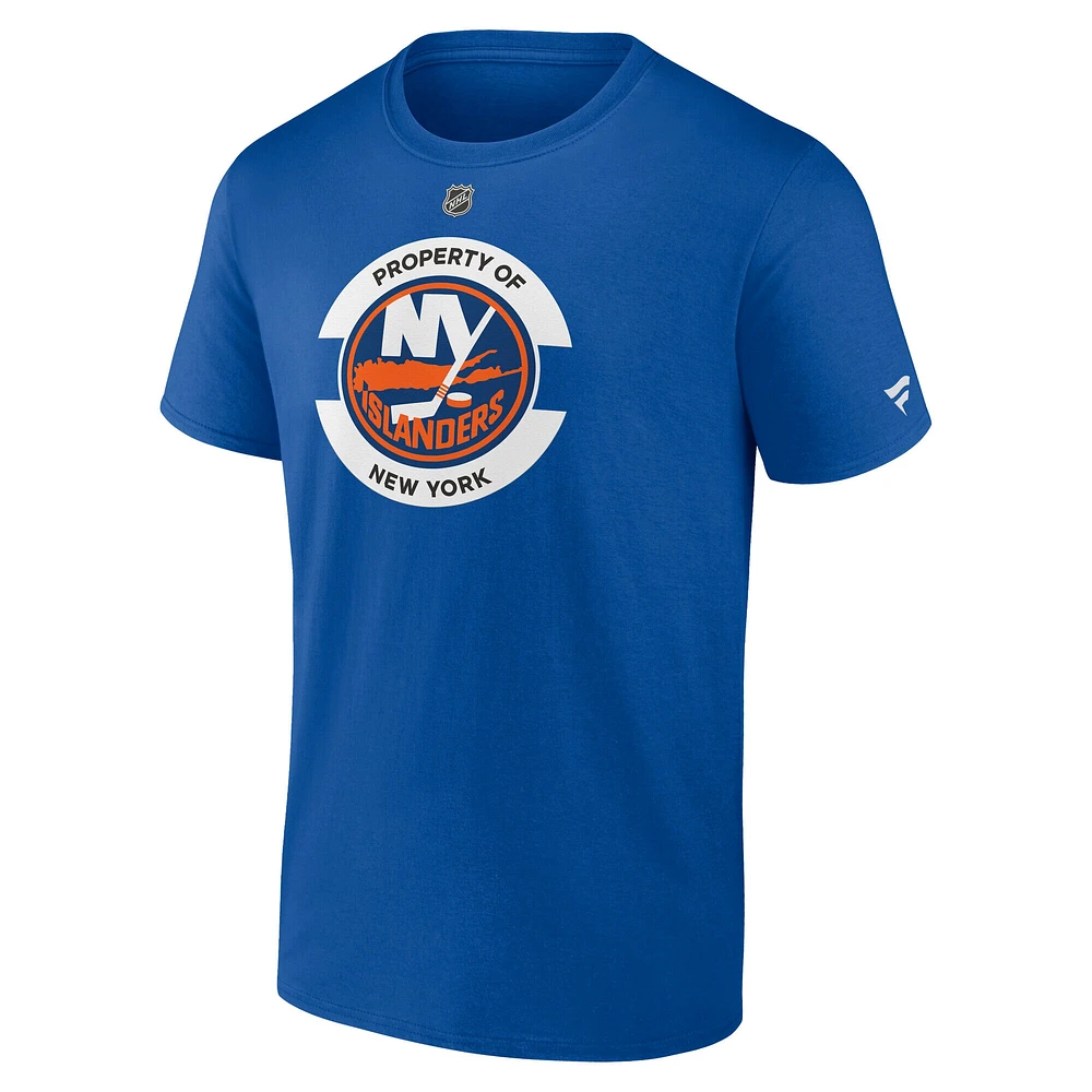 Men's Fanatics Royal New York Islanders Authentic Pro Core Secondary T-Shirt