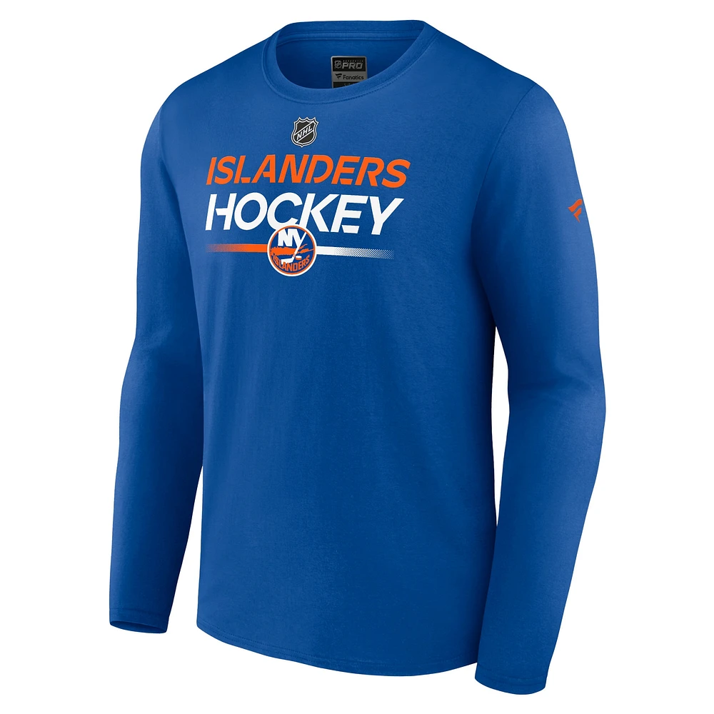 Men's Fanatics  Royal New York Islanders Authentic Pro Primary Long Sleeve T-Shirt