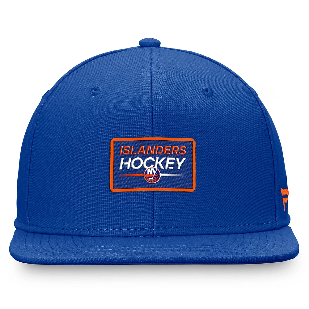 Men's Fanatics  Royal New York Islanders Authentic Pro Prime Snapback Hat