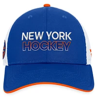 Men's Fanatics  Royal New York Islanders Authentic Pro Rink Trucker Adjustable Hat
