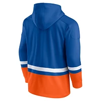 Men's Fanatics Royal New York Islanders Big & Tall First Battle Power Play Pullover Hoodie