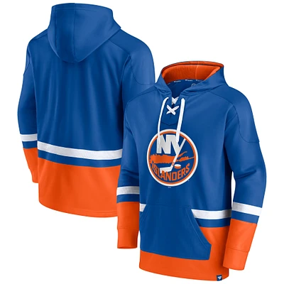 Men's Fanatics Royal New York Islanders Big & Tall First Battle Power Play Pullover Hoodie