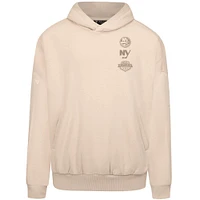 Men's Levelwear Cream New York Islanders Contact Stamp Pullover Hoodie