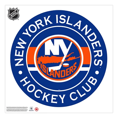 New York Islanders - 36'' x 36'' Team Repositional Stripe Design Vinyl Wall Decal