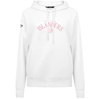 Women's Levelwear  White New York Islanders Mother's Day Adorn Pullover Hoodie