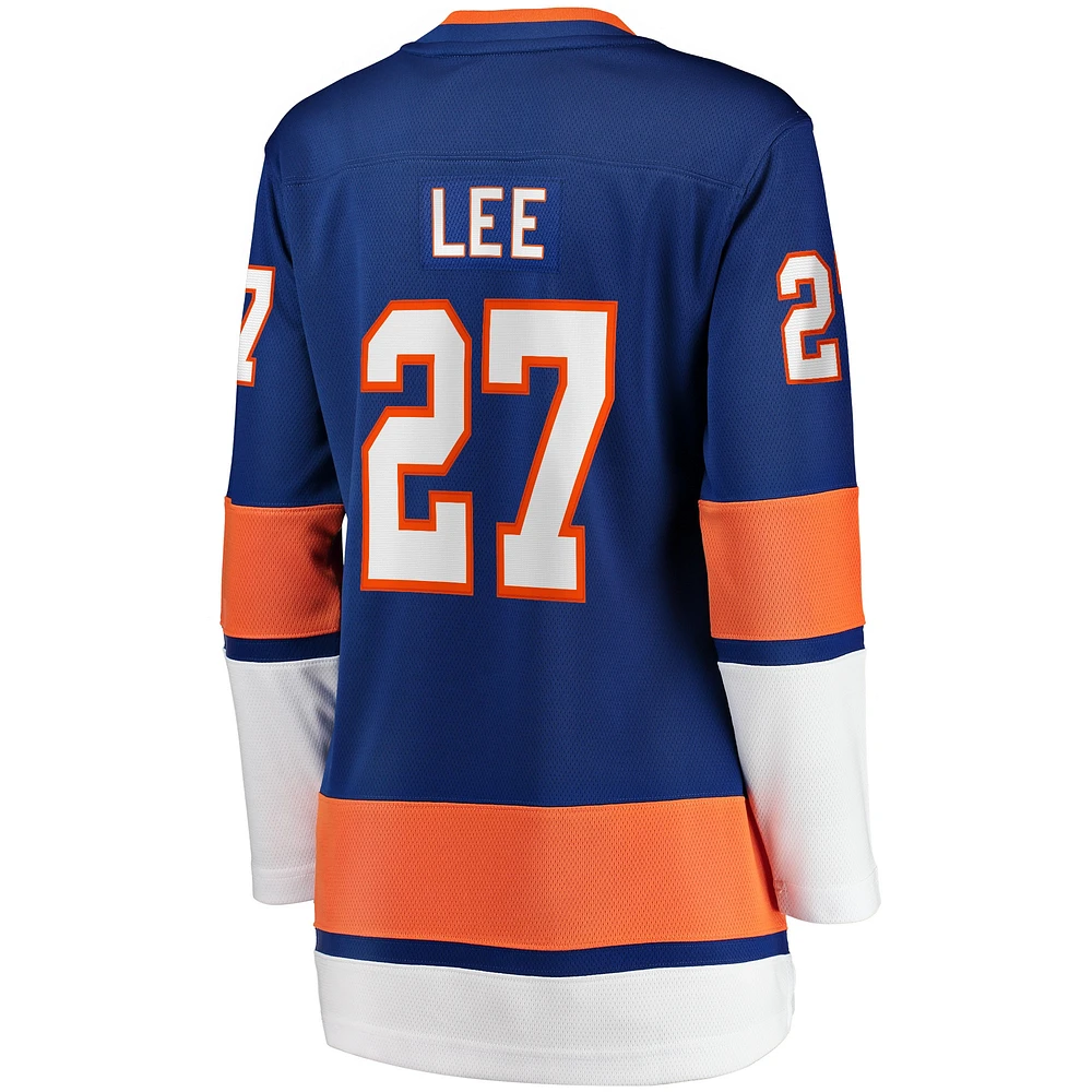 Women's Fanatics Anders Lee Royal New York Islanders Home Captain Patch Breakaway Player Jersey