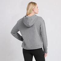 Women's Fanatics Heather Gray New York Islanders Script Favorite Pullover Hoodie