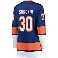Women's Fanatics Ilya Sorokin Royal New York Islanders Home Breakaway Player Jersey
