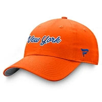 Casquette ajustable Breakaway orange des New York Islanders Fanatics pour femmes