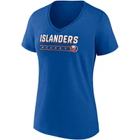 Women's Fanatics Royal/Heathered Gray New York Islanders 2-Pack V-Neck T-Shirt Set