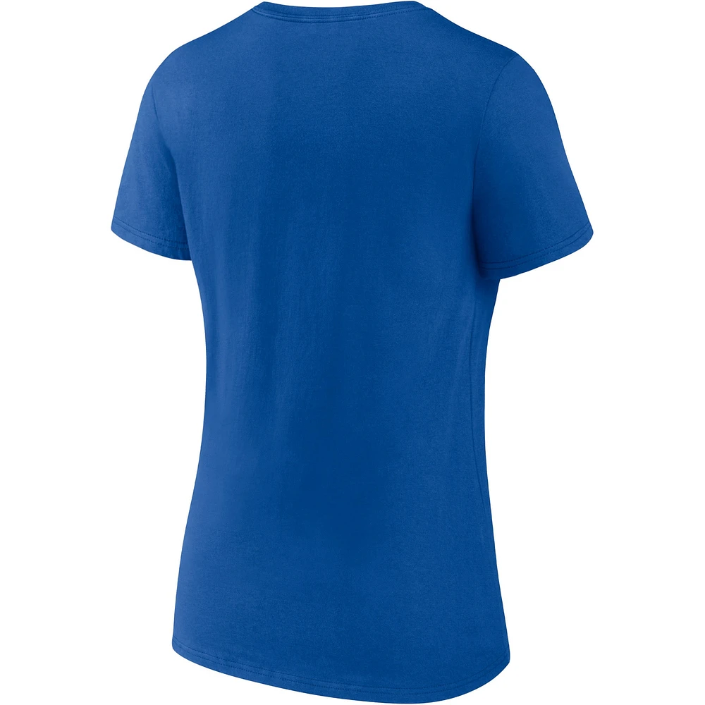 Women's Fanatics Royal/Heathered Gray New York Islanders 2-Pack V-Neck T-Shirt Set
