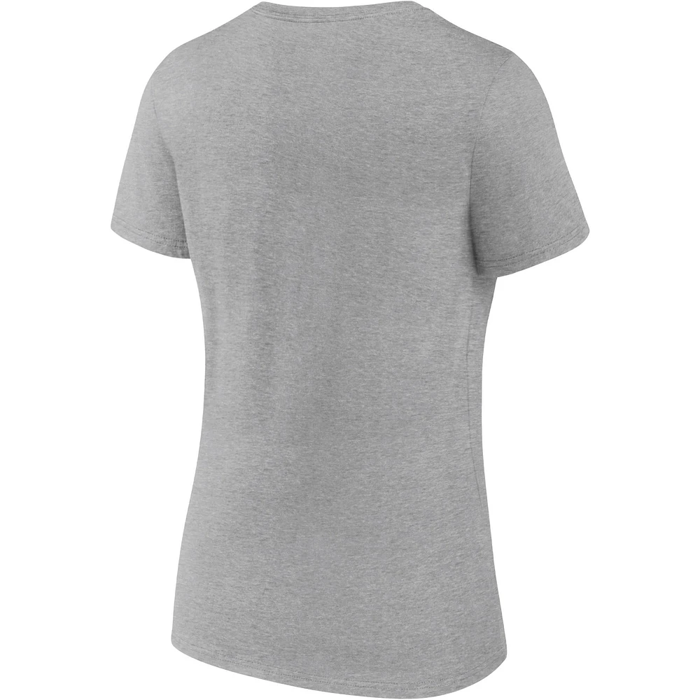 Women's Fanatics Royal/Heathered Gray New York Islanders 2-Pack V-Neck T-Shirt Set