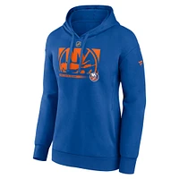 Women's Fanatics Royal New York Islanders Authentic Pro Core Collection Secondary Logo Pullover Hoodie