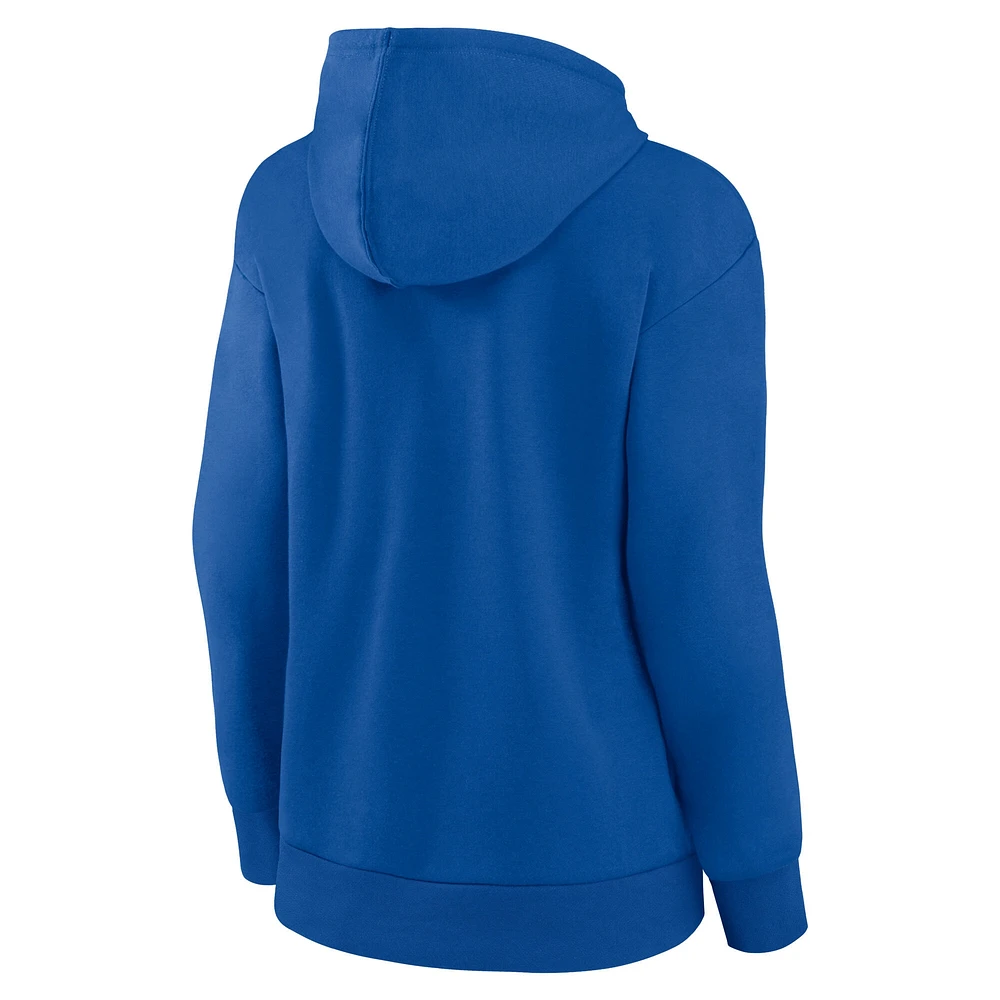 Women's Fanatics  Royal New York Islanders Authentic Pro Core Primary Fleece Pullover Hoodie