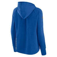 Women's Fanatics Royal New York Islanders Authentic Pro Road Performance Raglan Pullover Hoodie