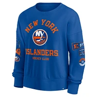 Women's Fanatics Royal New York Islanders Go Team Pullover Sweatshirt