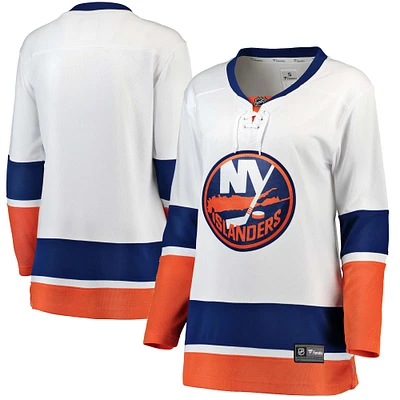 Maillot Breakaway extérieur Fanatics pour femmes, blanc, Islanders de New York