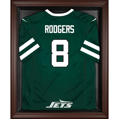  New York Jets Brown Framed Logo Jersey Display Case