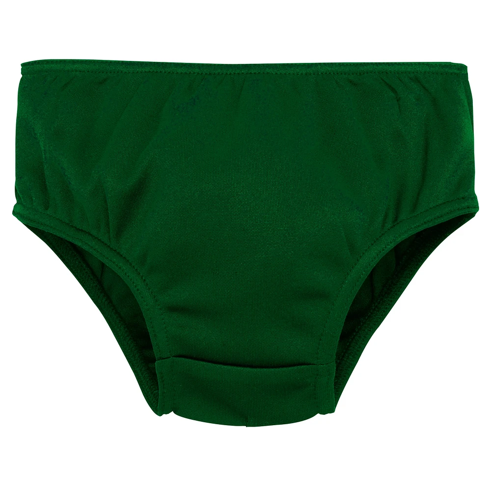 Robe verte de capitaine des New York Jets pour petites filles avec bloomers