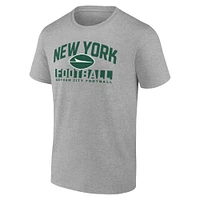 Men's Fanatics  Gray New York Jets Screen Blocking T-Shirt