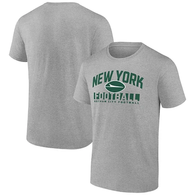 Men's Fanatics  Gray New York Jets Screen Blocking T-Shirt