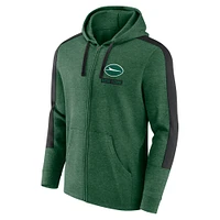 Men's Fanatics  Heather Green New York Jets Gains Full-Zip Hoodie