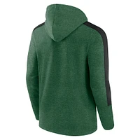 Men's Fanatics  Heather Green New York Jets Gains Full-Zip Hoodie