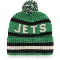 Bonnet en tricot à revers avec pompon pour homme '47 Kelly Green New York Jets Legacy Bering