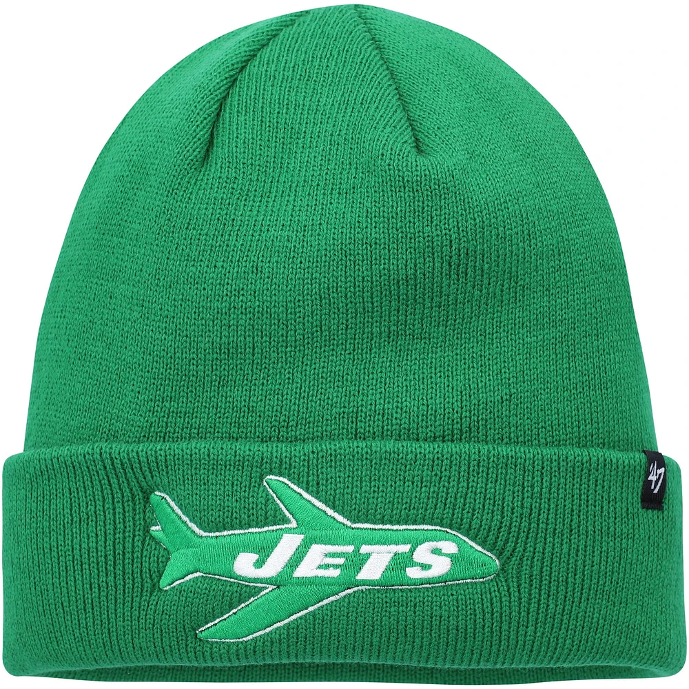 Bonnet en tricot à revers pour homme '47 Kelly Green New York Jets Legacy