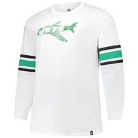 Men's '47 White New York Jets Big & Tall Premier Brex Long Sleeve T-Shirt