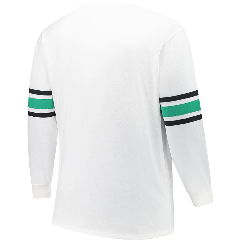 Men's '47 White New York Jets Big & Tall Premier Brex Long Sleeve T-Shirt