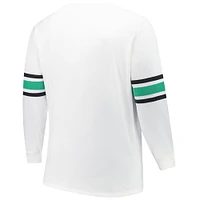 Men's '47 White New York Jets Big & Tall Premier Brex Long Sleeve T-Shirt