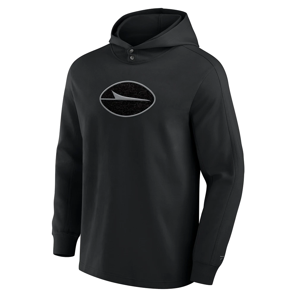 Men's Fanatics New York Jets Elements Blaze Tri-Blend Long Sleeve Hoodie T-Shirt
