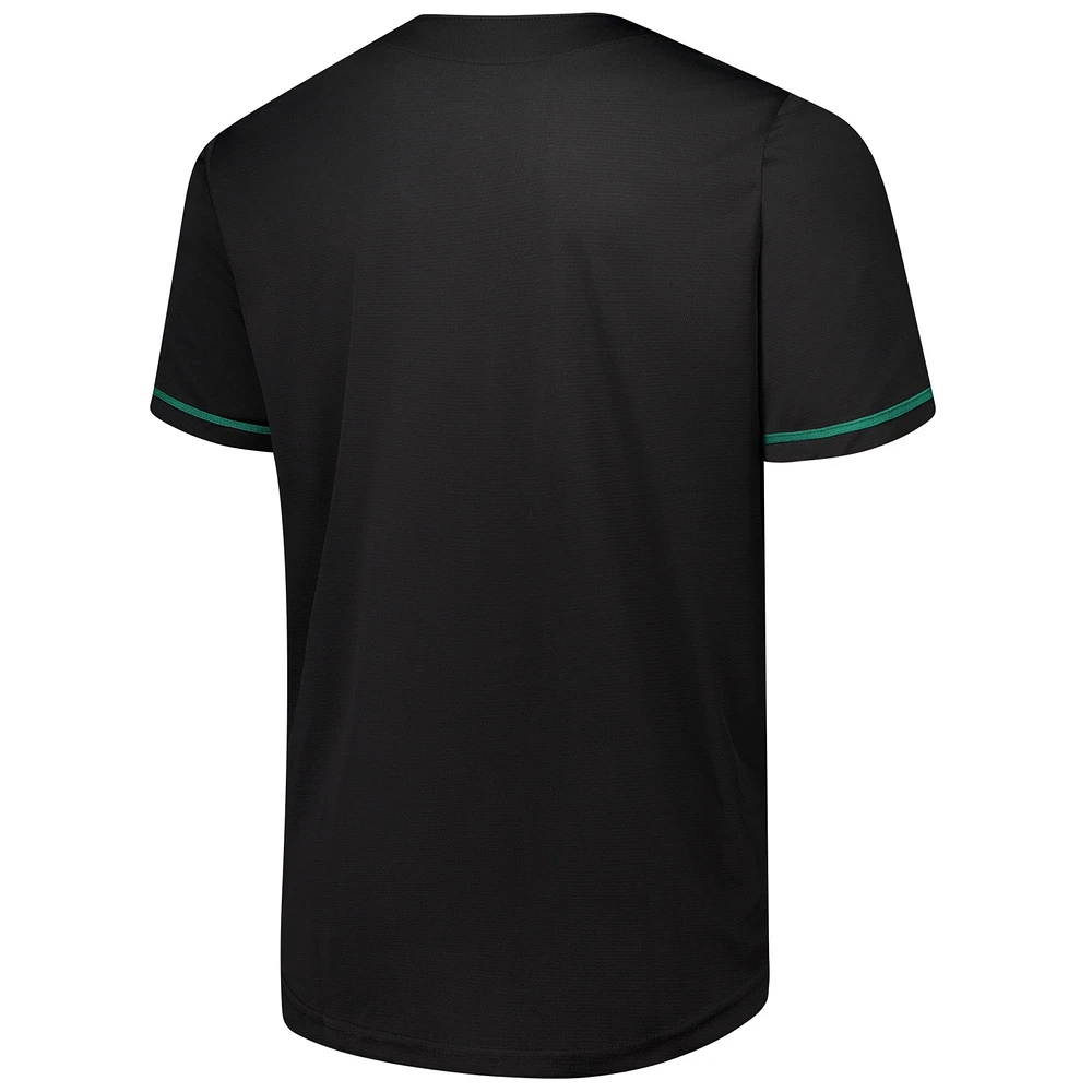 Men's Fanatics  Black New York Jets Pop Full-Button Jersey