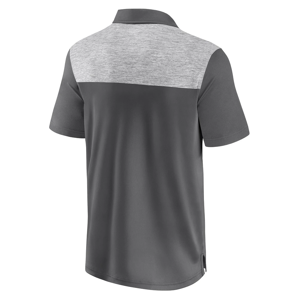 Men's Fanatics Gray New York Jets Long Shot Polo