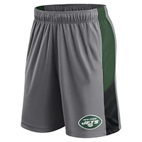 Men's Fanatics Gray New York Jets Primary Logo Shorts
