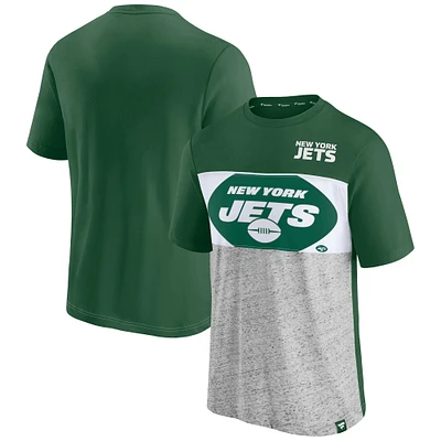 T-shirt colorblock vert fanatiques des New York Jets pour hommes