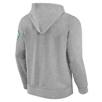 Men's Fanatics  Heather Gray New York Jets Label Maker Pullover Hoodie