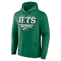 Sweat à capuche géométrique chromé pour homme Fanatics Kelly Green New York Jets