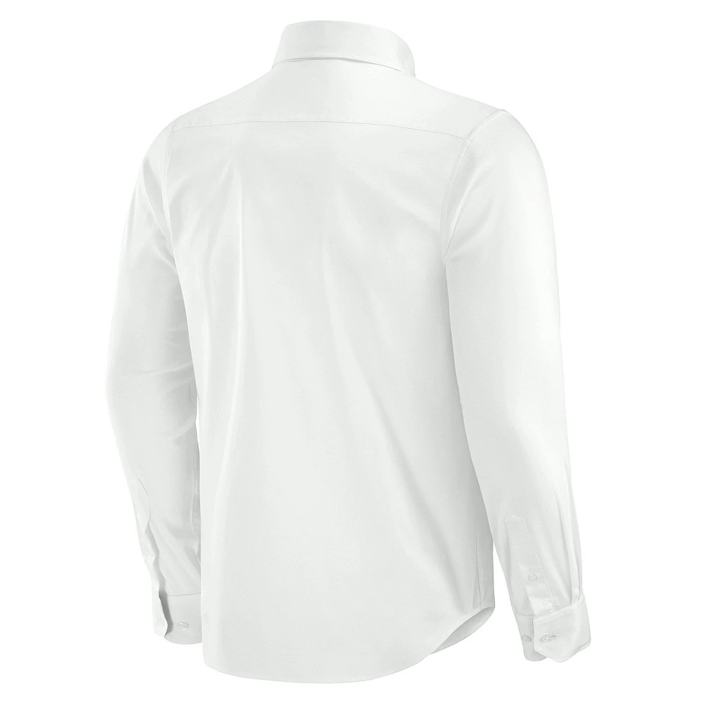 Men's J. Palmer White New York Jets Man-In-Motion Long Sleeve Button-Up Dress Shirt