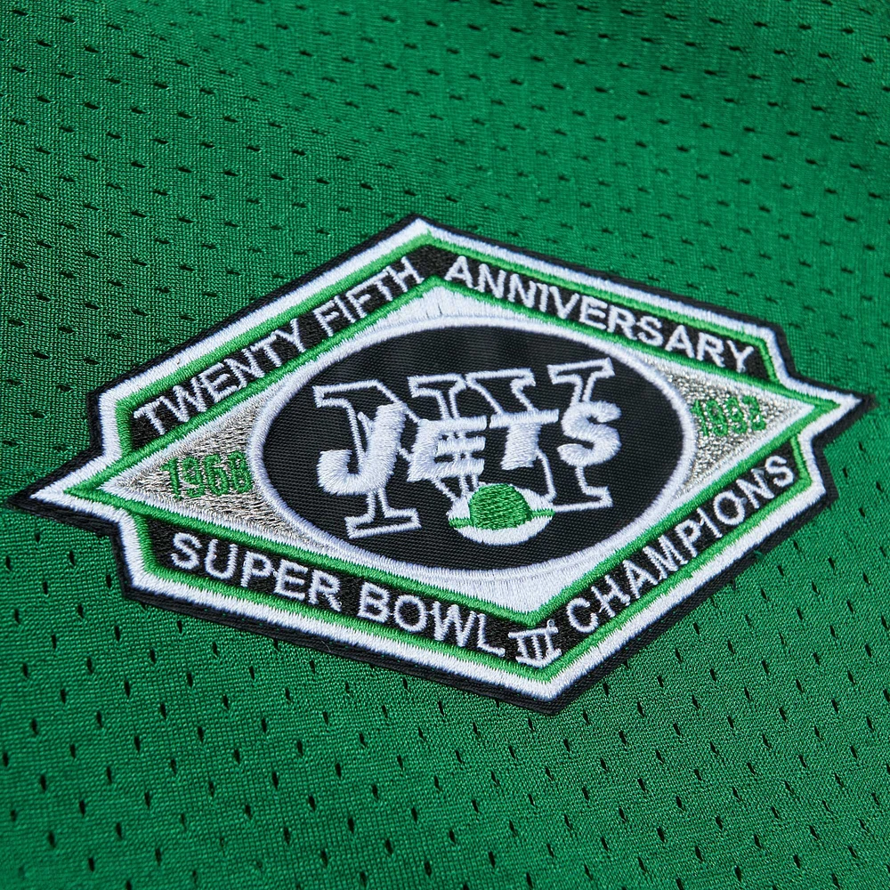 Men's Mitchell & Ness Boomer Esiason Kelly Green New York Jets 1993 Authentic Retired Player Pocket Jersey