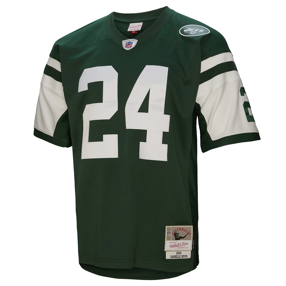 Men's Mitchell & Ness Darrelle Revis Green New York Jets Legacy Replica Jersey