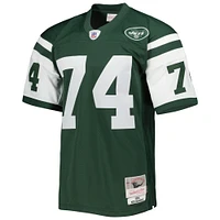 Men's Mitchell & Ness Nick Mangold Green New York Jets Legacy Replica Jersey