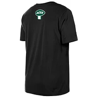 Men's New Era  Black York Jets 3rd Down High Density Print T-Shirt