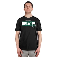 Men's New Era  Black York Jets 3rd Down High Density Print T-Shirt